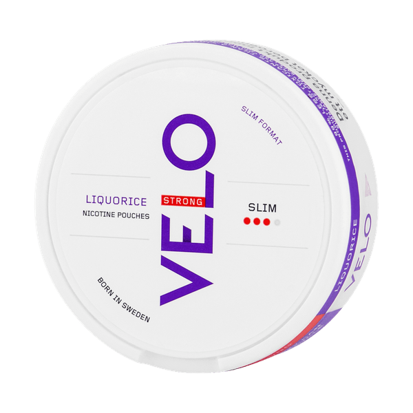 VELO Liquorice Strong Slim nikotinpárnák