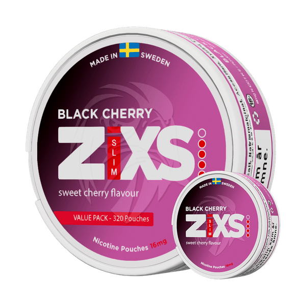ZIXS ZIXS Black Cherry Jumbo Can nikotino maišeliai