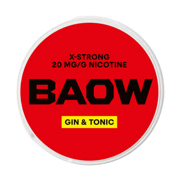 BAOW Gin & Tonic X-strong nikotino maišeliai