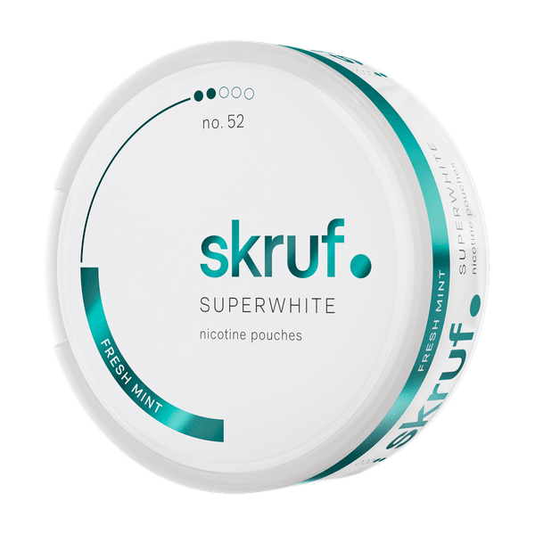 SKRUF Superwhite Fresh Mint No 52 nikotino maišeliai